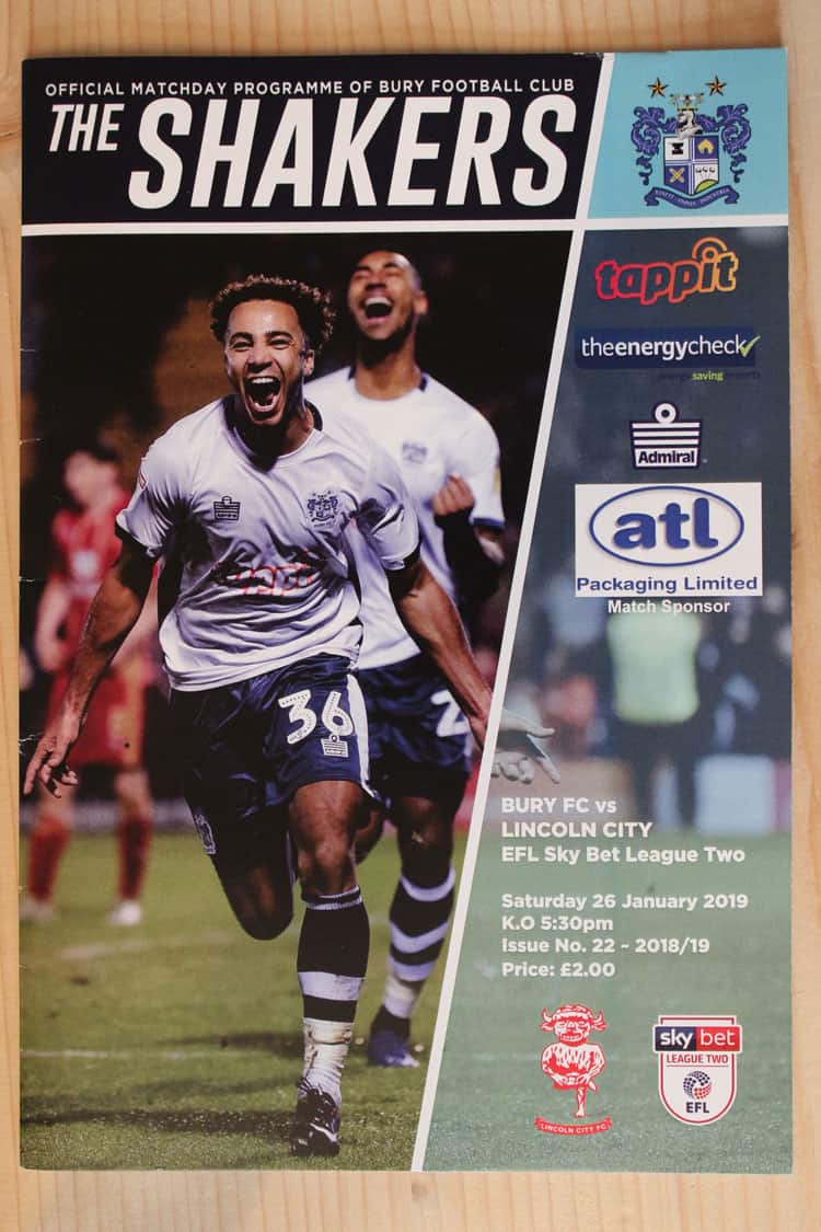 Bury FC v Lincoln City FC